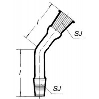 Переходник c углом 135°, со шлифом 14/23 (Кат. № 8137/632 441 515 080) 