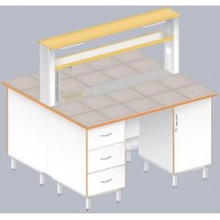 Стол островной химический ЛАБ-1500 ОКМ (Керам. плитка)
